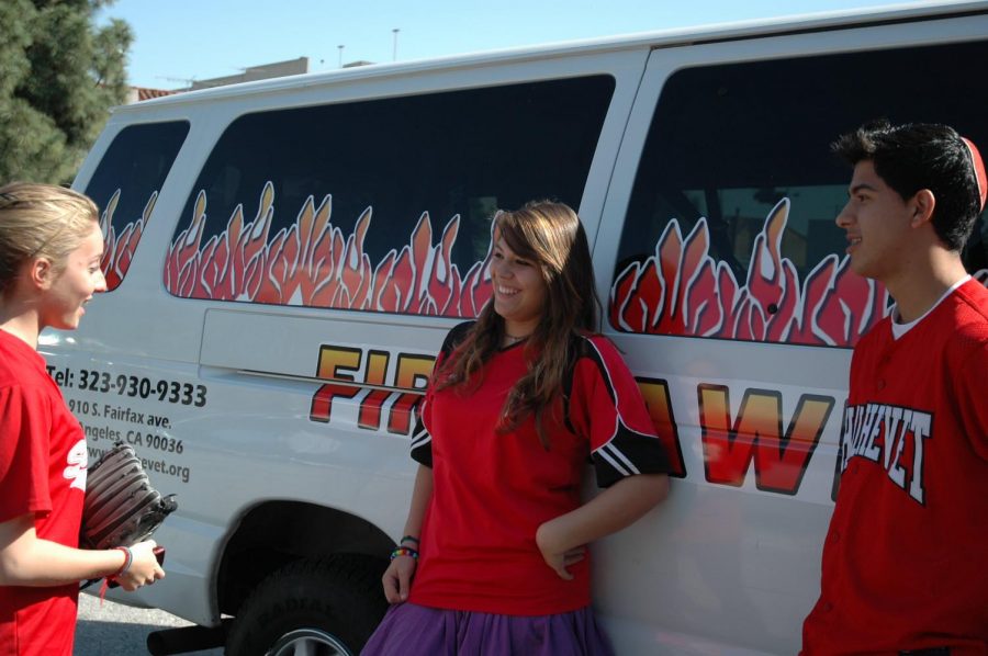 Newly decorated sports van sparks school pride
