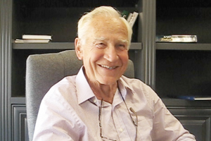 Interim Head of School Nat Reynolds, shown in his office last summer, was injured in a car accident on the way to school Jan. 31. He is recuperating at home in Ojai.