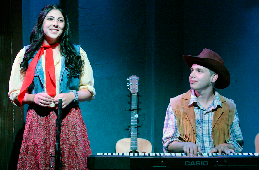 REIGNING: Leah Glouberman and Danny Silberstein, who graduated in June, ended their Shalhevet drama careers with original music.