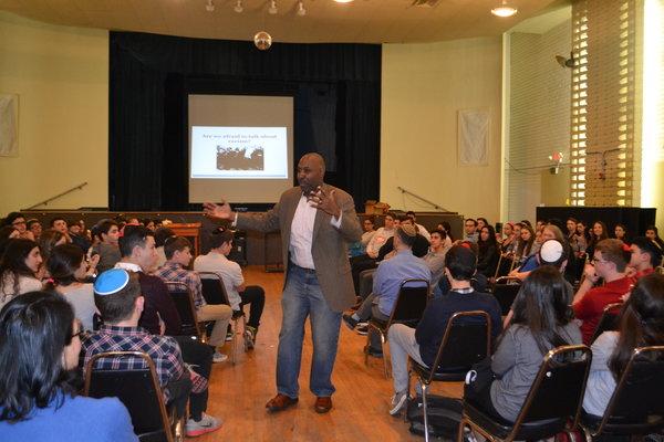 DIVERSITY: Mr. Lawton Gray described some of his experiences at Town Hall Dec.23, saying blacks have been treated differently by police.