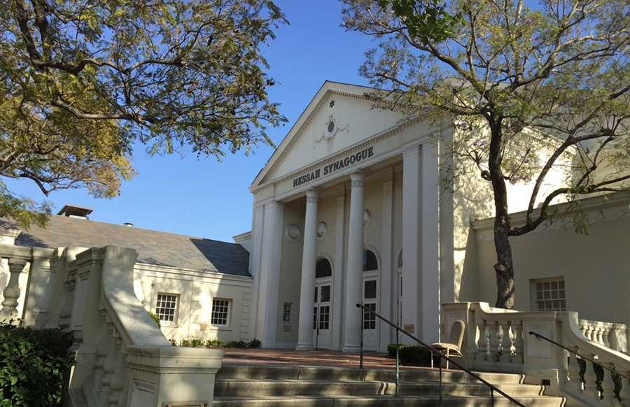 According to its website, Nessah Synagogue in Beverly Hills upholds the traditions and customs of Iranian Jews according to Orthodox, Sephardic Halacha.  Shalhevet will hold final exams there there June 7 - 15. 