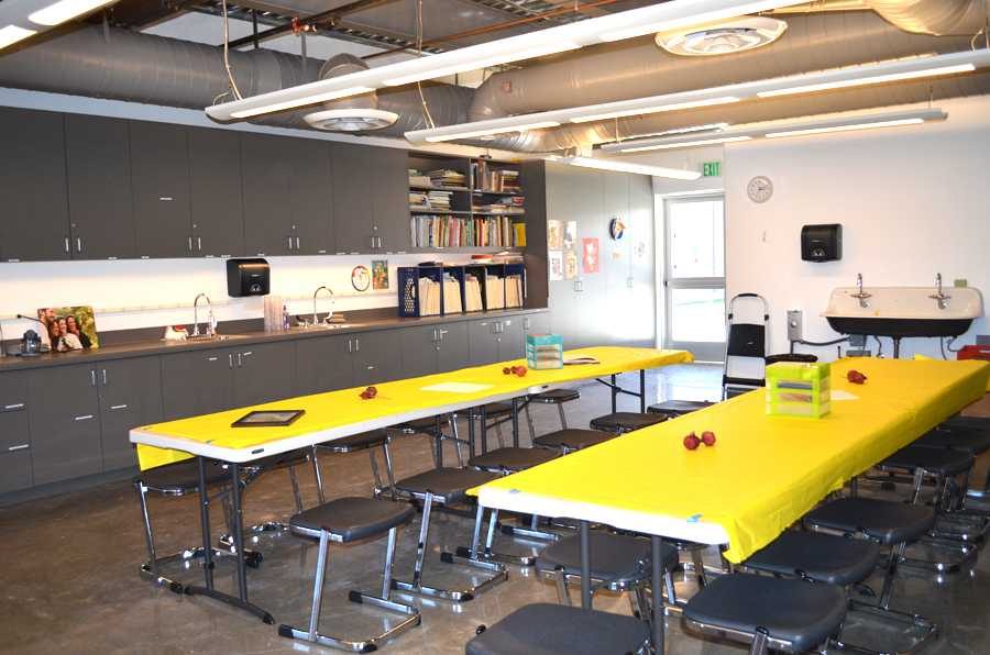 PAINT: All Art classes will meet in the brand new Art room on the third floor. The Music room is right next door.