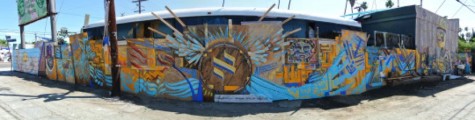 Hebrew letters on L.A. walls bring color to street scenes