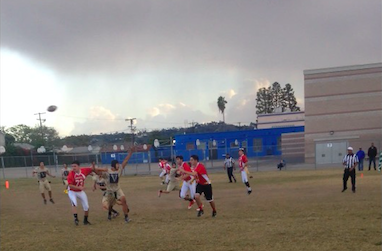 SEMIS: The sky was threatening but no rain fell on the Firehawks as they defeated Vistamar in league semi-finals at LACES Tuesday.
