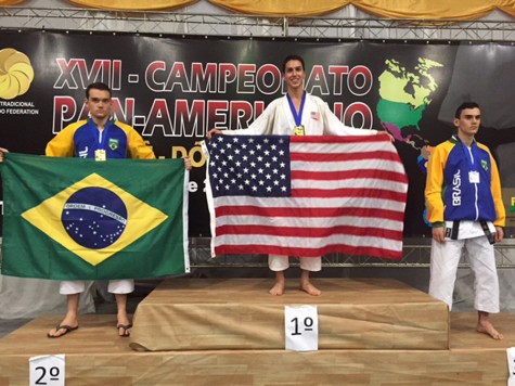 Little sleep but plenty of medals for karate champion and student leader