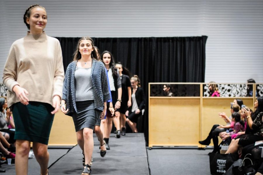 PERSONALITY: Models at last months fashion show said organizers dressed them in clothes they would actually wear