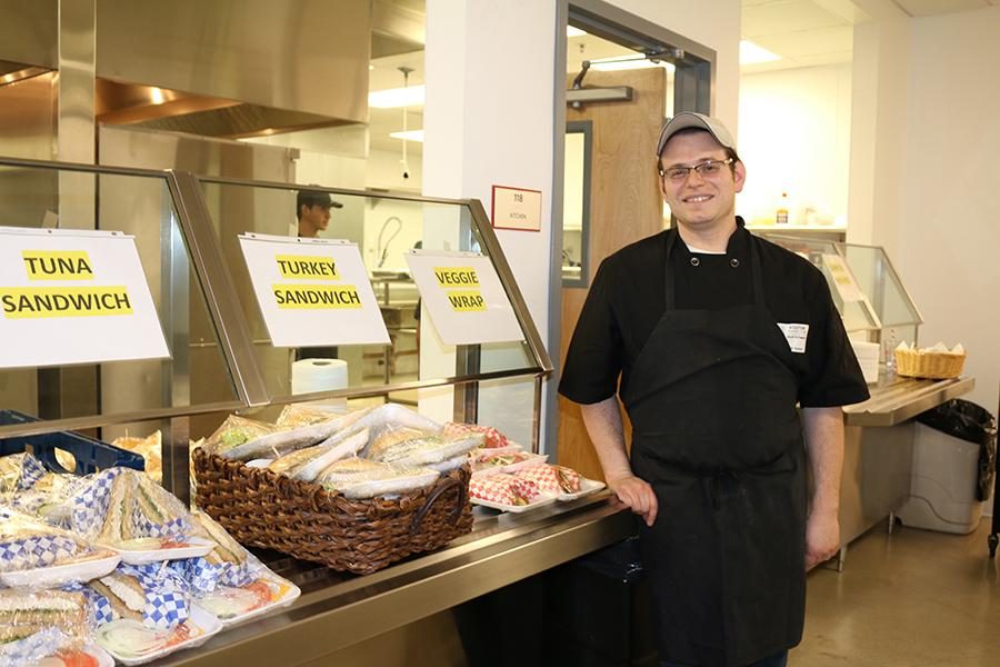 OPTIONS: Caterer Jacob Schwartz has brought in more options to Shalhevets lunches on Tuesdays and Thursdays. So far hes not using the school kitchens, however.