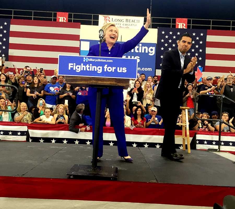 Hillary Clinton in Long Beach June 7