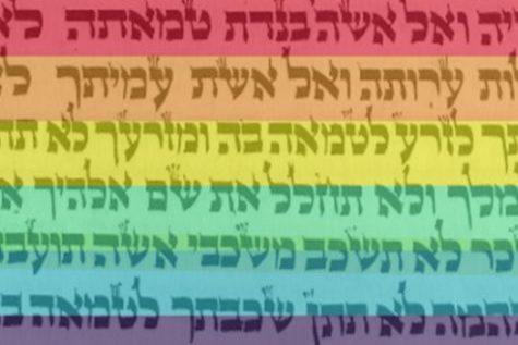 TEXT: The 18th verse of Vayikra (Leviticus), above,  calls it an abomination to iie with a man as one lies with a woman.  Rabbi Segal said that does not mean gay students should not be able to participate fully in religious life at school and beyond.