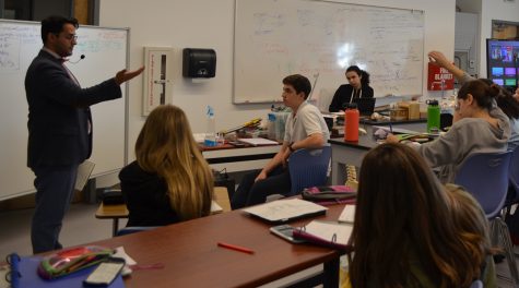SAS Biology teacher and year-old Head of Science Department taught an advanced Chemistry class, which was established mid-year for sophomores.