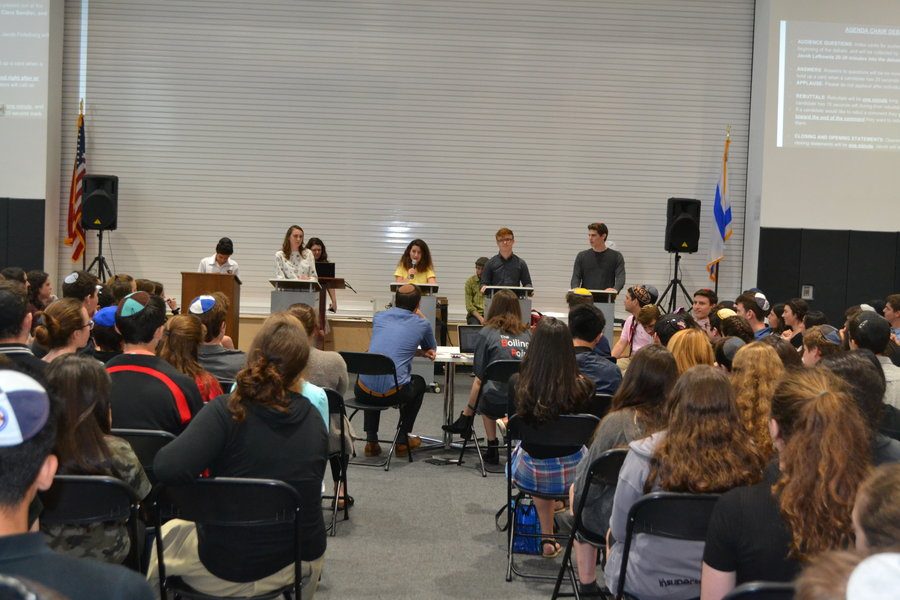 DEBATE: Candidates disagreed and agreed on a myriad of topics including the Just Community constitution, how they would represent the student body, and how to improve Town Hall. 