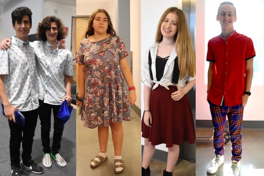 CREATIVITY WITHIN THE CODE:    Fashion provides an avenue for students to express their individuality within the parameters of Shalhevet’s dresscode. While the rules may seem restrictive, pops of color and eye-catching patterns, as well as various styles of skirts, pants, or shirts, allow for a wide range of diverse outfits. 