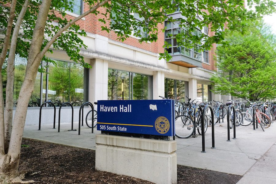 MICHIGAN:  The University of Michigan’s Haven Hall, where the American Culture Department has its offices. The department adopted a BDS statement but does not require professors to follow its recommendations. 
