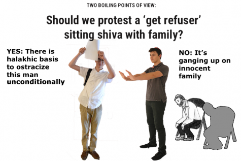 TWO BOILING POINTS OF VIEW: Should we protest a ‘get refuser’ sitting shiva with family?