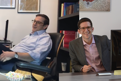 TRANSFER: Rabbi Ari Segal (left) became Head of School in 2012.  New Head of School Rabbi David Block (right), who was announced as the next head of school in 2019, says hell stay in his old office for now and move into Rabbi Segals next fall.