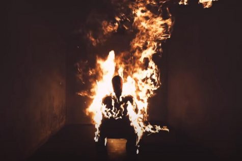 REBIRTH: A screenshot of the music video for Kanye Wests song Come To Life, one of many songs on the theme of redemption in his new album, Donda. 