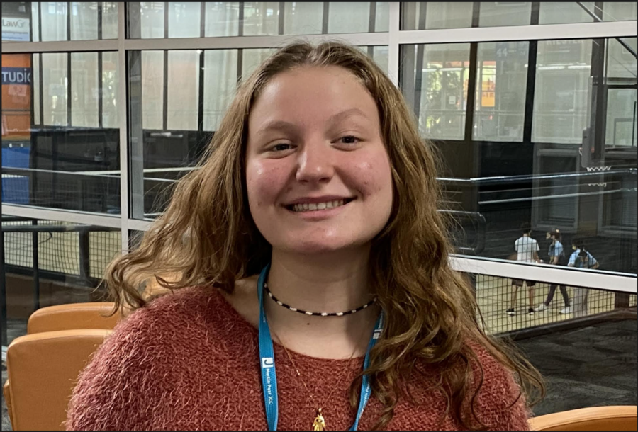 INVOLVED: Shalhevet Scottsdale freshman Hinda Gross will serve on the Fairness Committee this year. She attends most classes and activities via Zoom but visits the LA campus about once a month.