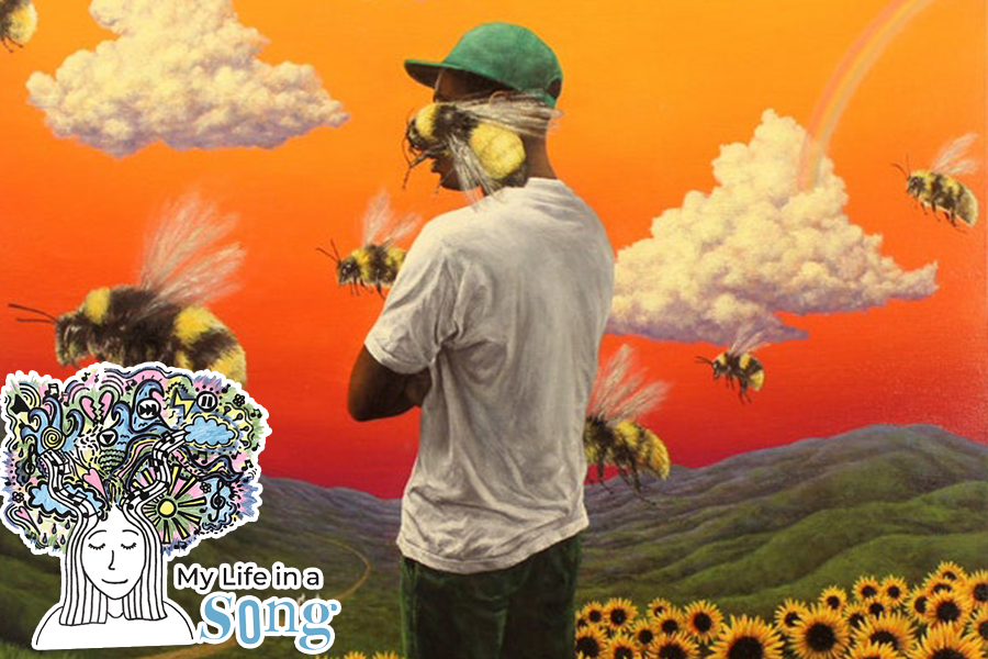 The cover of the album ‘Flower Boy’ by Tyler the Creator.