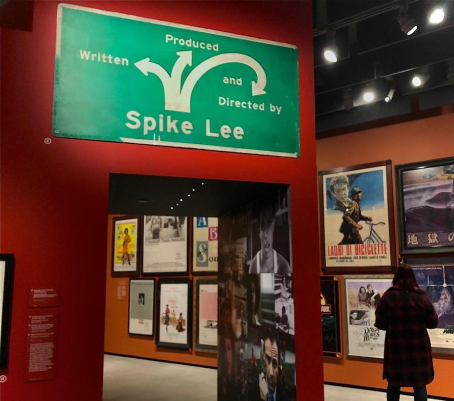 CENTERPIECE: In “The Art of Cinema” exhibit – which spans most of three floors – a temporary mini-exhibit is dedicated to pioneering director Spike Lee.