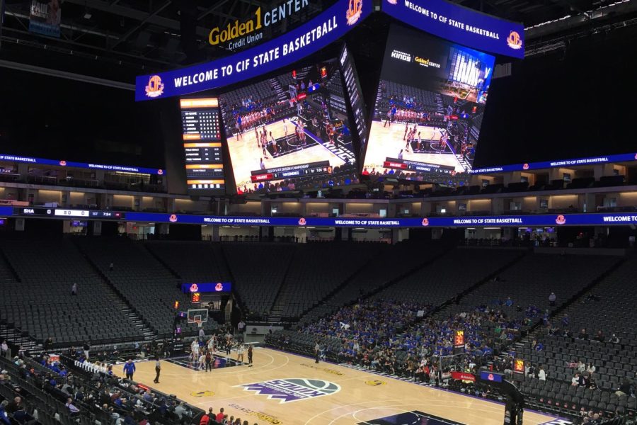 ARENA: Shalhevet’s Firehawks faced the San Domenico Panthers at 17,600-seat The Golden 1 Center, home of the NBA’s Sacramento Kings. The game was on Friday, March 11 at 10 a.m. 