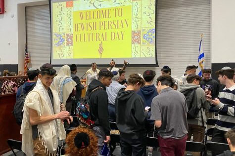CULTURE: Dr. Jonny Ravanshenas and Chazzan Eitan Aharon of Nessah Synagogue led an all-school Sephardi Party, minyan in honor of Nowruz. The celebration highlighted schools Persian-Jewish community with speeches, a musical performance and a traditional breakfast.