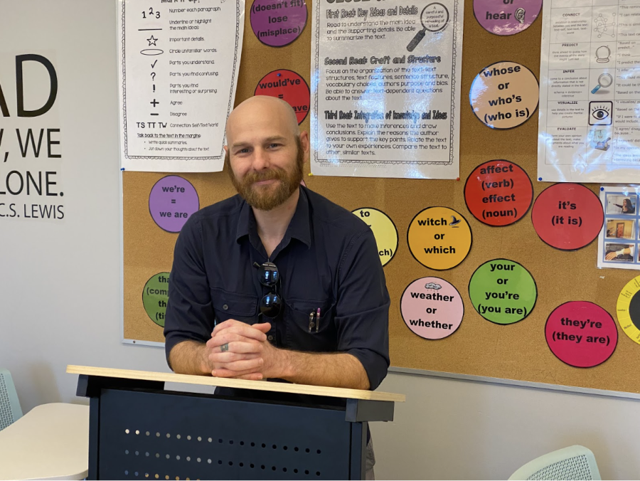 New English teacher is video game and comic book fan