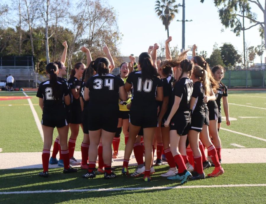 FIREHAWKS: The girls soccer team finished its season with a 9-3 record and came in second place in the Mulholland League. Their league record was 5-2. 