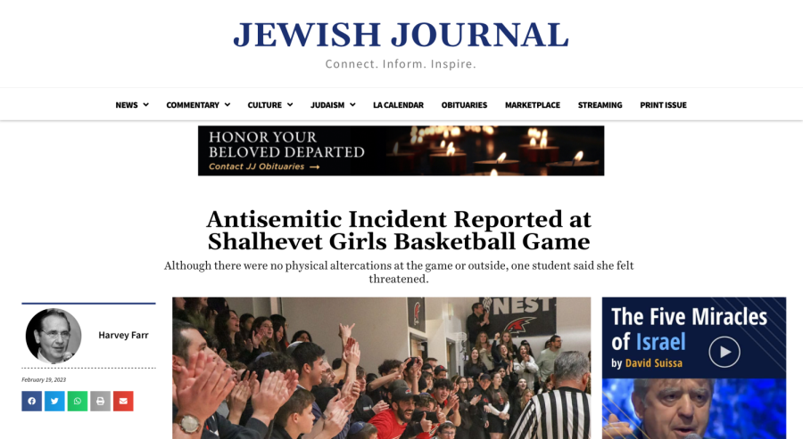 The Jewish Journals story on the Shalhevet-Buena Park game had consequences that made matters worse.