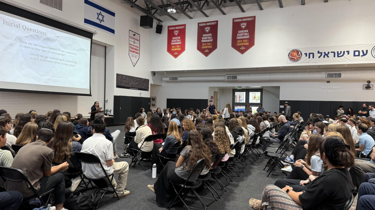 COMMUNITY: Town Hall gathers the students for a conversation led by Eliana Vahedifar. 